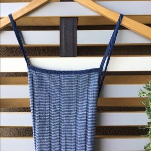 UO Strappy Blue Bodycon Slip Dress